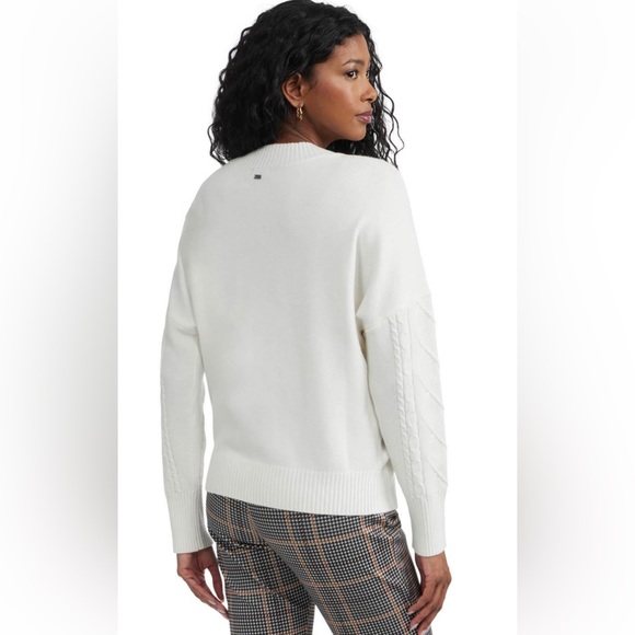 NWT MEXX White Cable Knit Sweater- Medium - Picture 3 of 3